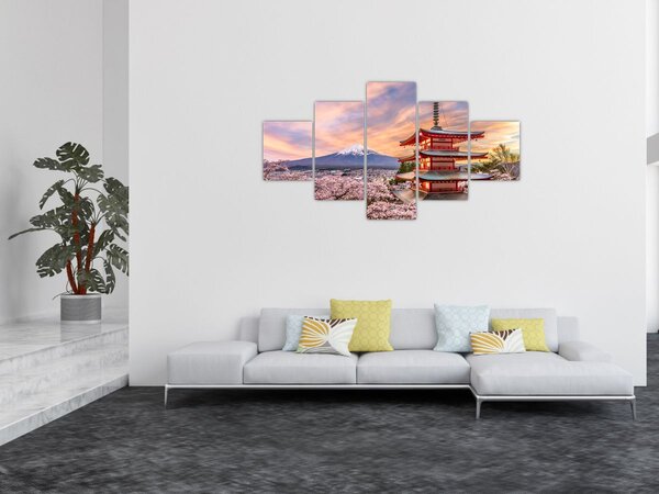 Obraz - Fudżi, Japonia (125x70 cm)