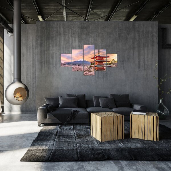 Obraz - Fudżi, Japonia (125x70 cm)