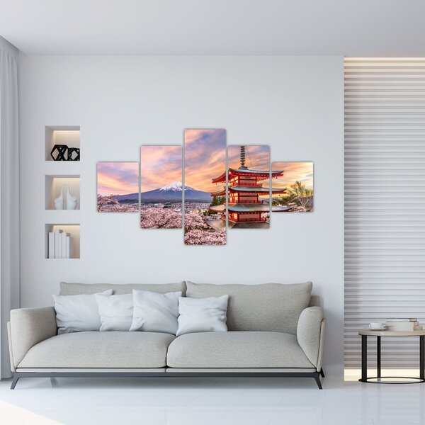 Obraz - Fudżi, Japonia (125x70 cm)
