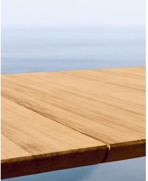 Stół ogrodowy z litego drewna tekowego 102x220 cm Icaro – Kave Home