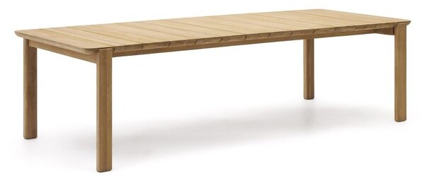 Stół ogrodowy z litego drewna tekowego 102x220 cm Icaro – Kave Home