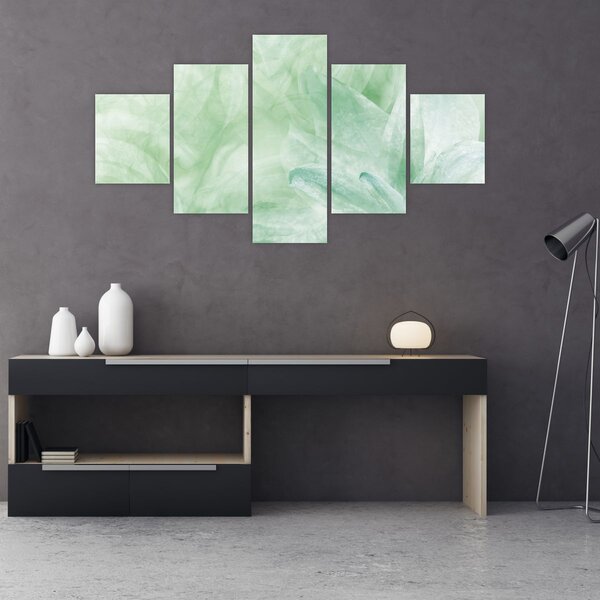 Obraz - Zielony kwiat (125x70 cm)