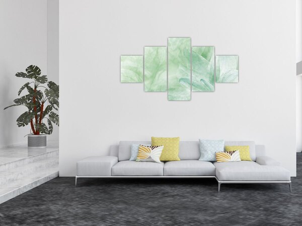 Obraz - Zielony kwiat (125x70 cm)