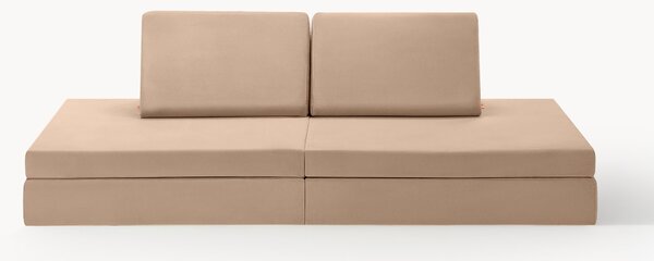 Ręcznie wykonana sofa modułowa z aksamitu dla dzieci Mila