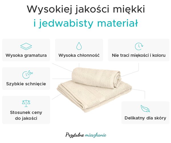 Ręcznik CLARYSSE ELEGANCE 70x140 cm jasnoniebieski, 100% bawełna
