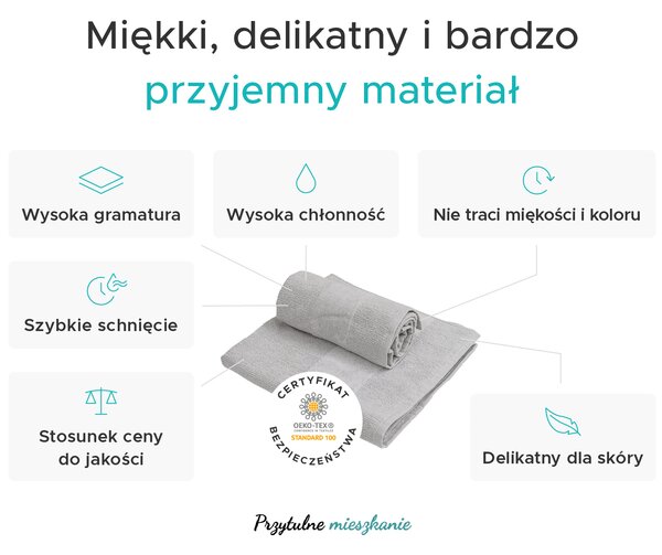 Ręcznik kąpielowy CARRARA 70x140 cm jasnobrązowy, 100% bawełna