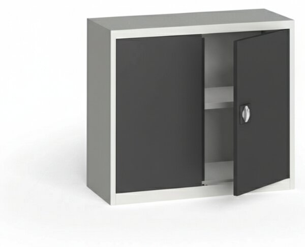 Szafa metalowa, 800 x 950 x 400 mm, 1 półka, szara/grafitowa