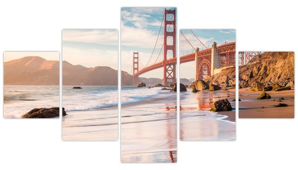Obraz - Golden Gate Bridge (125x70 cm)