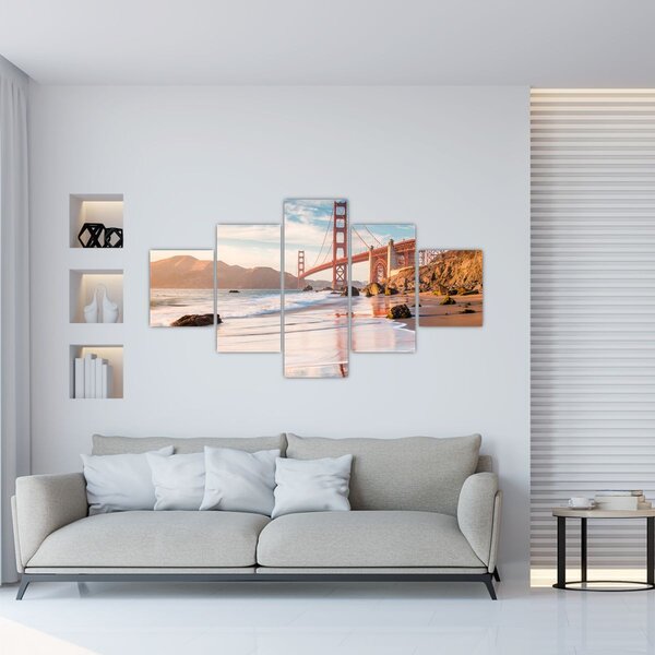 Obraz - Golden Gate Bridge (125x70 cm)