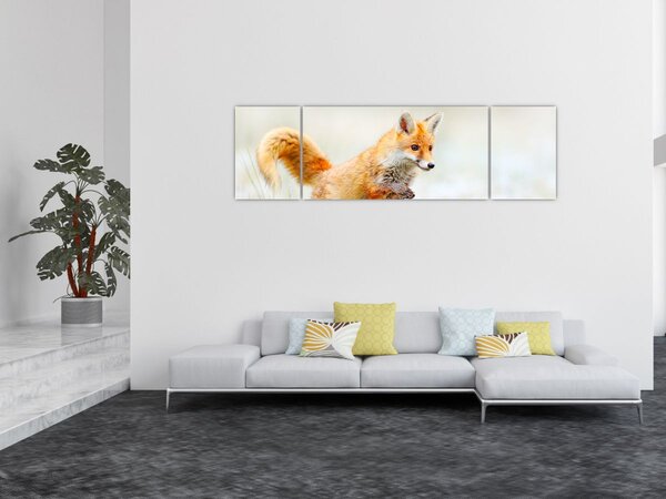 Obraz - Skaczący lis (170x50 cm)