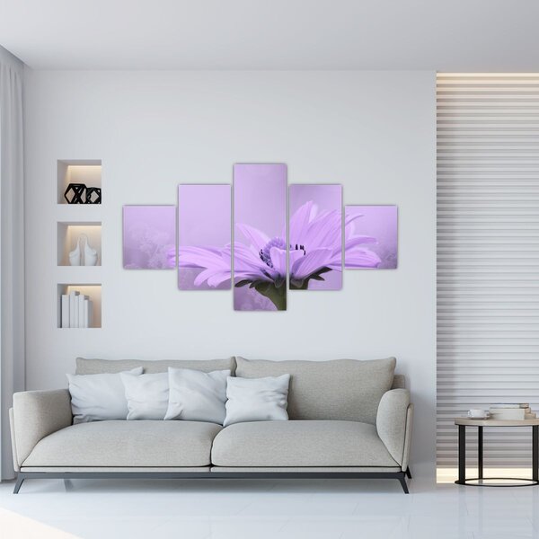 Obraz - Fioletowy kwiat (125x70 cm)