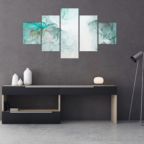 Obraz - Atramentowa abstraakcja 2 (125x70 cm)