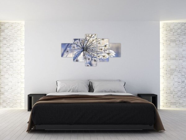 Obraz - Zamarznięty kwiat (125x70 cm)