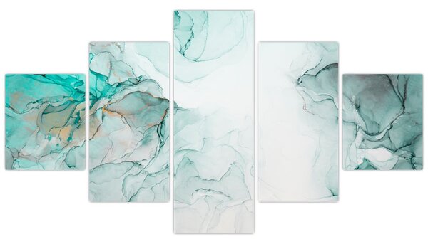 Obraz - Atramentowa abstraakcja 2 (125x70 cm)