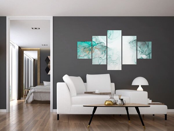 Obraz - Atramentowa abstraakcja 2 (125x70 cm)