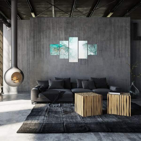 Obraz - Atramentowa abstraakcja 2 (125x70 cm)