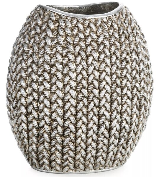 Wazon EUROFIRANY Moli 18 x 12 x 20 cm Srebrny