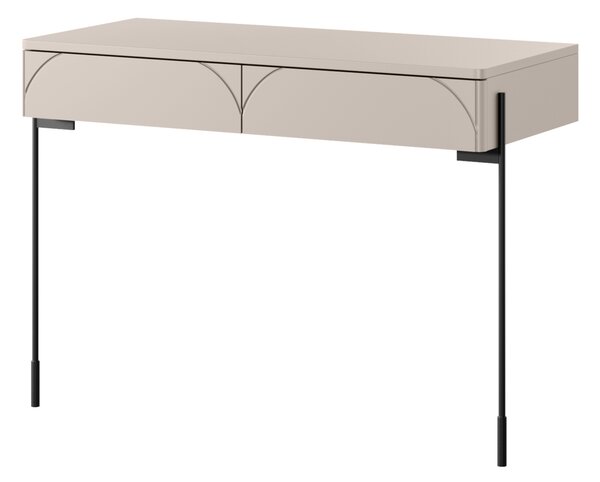 Toaletka Sonatia 100 cm z dwoma szufladami - kaszmir