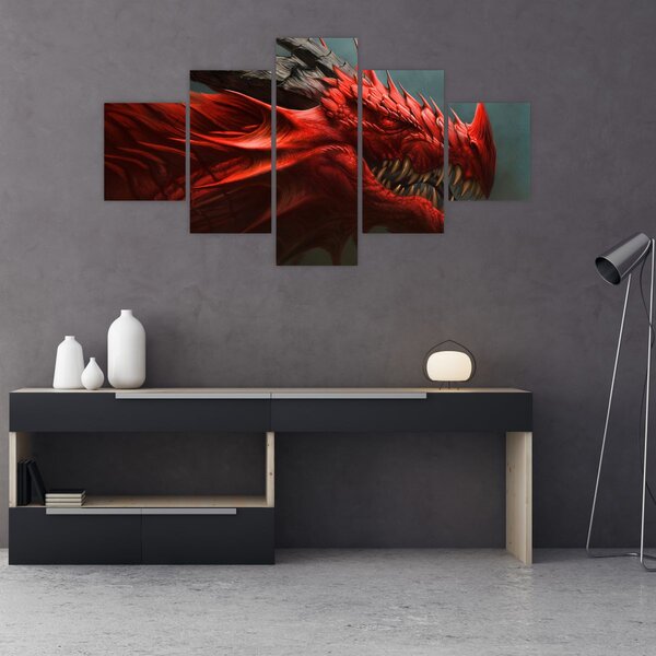 Obraz - Smok (125x70 cm)