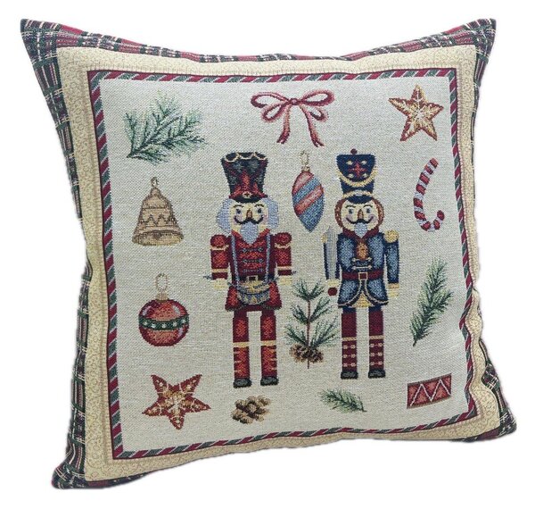 Poszewka na poduszkę ze świątecznym motywem 45x45 cm Toy Soldier – Bizzotto