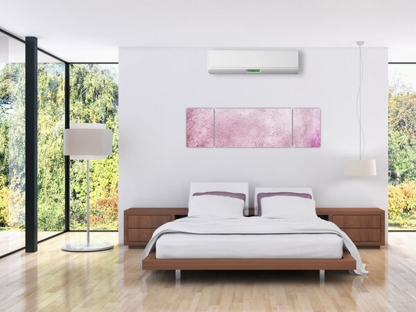 Obraz - Mandala na różowej ścianie (170x50 cm)