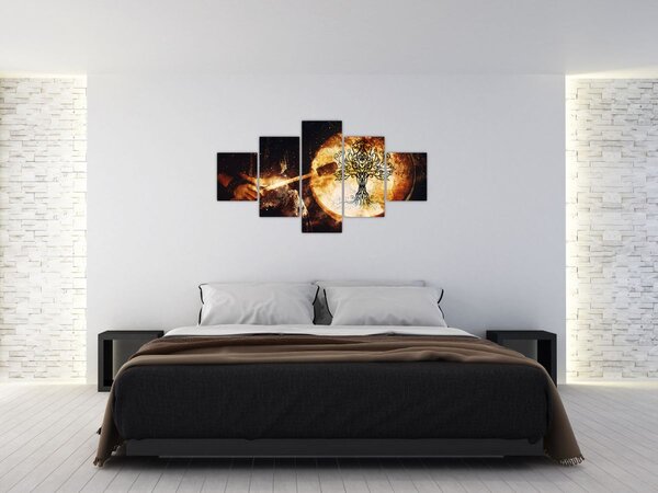 Obraz - Tajemnicze drzewo życia (125x70 cm)
