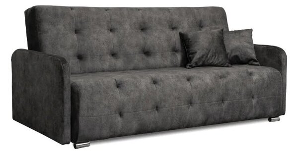 Wersalka Sofa Kanapa z FunkcjÄ Spania ARIA Dwuosobowa Szara do Salonu