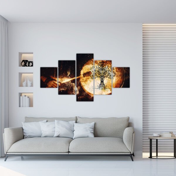 Obraz - Tajemnicze drzewo życia (125x70 cm)