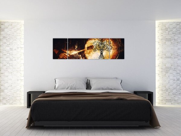 Obraz - Tajemnicze drzewo życia (170x50 cm)