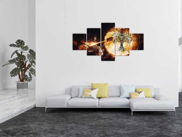 Obraz - Tajemnicze drzewo życia (125x70 cm)
