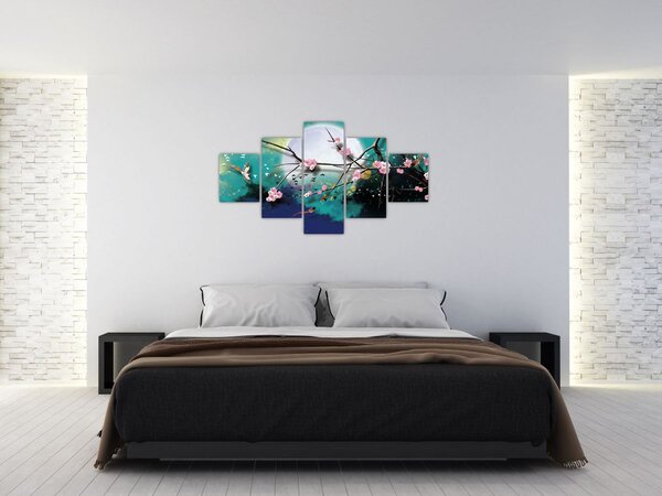 Obraz - Drzewo, grafika (125x70 cm)