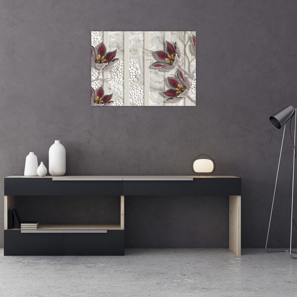 Obraz - Kwiaty dekoracyjne (70x50 cm)