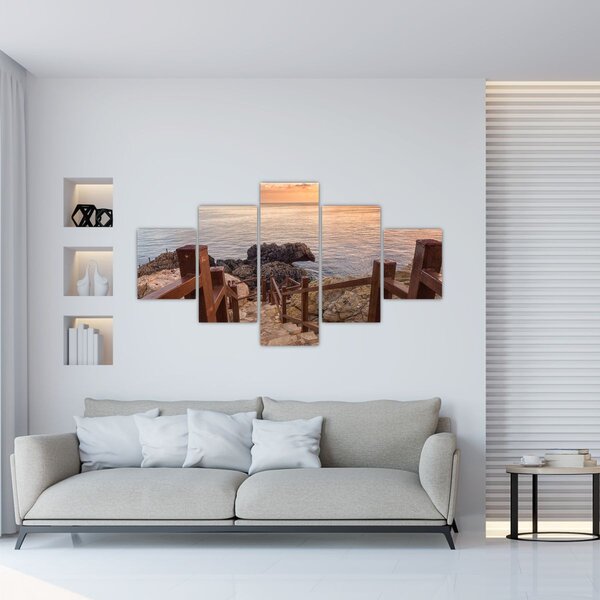 Obraz - Zejście ku morzu (125x70 cm)