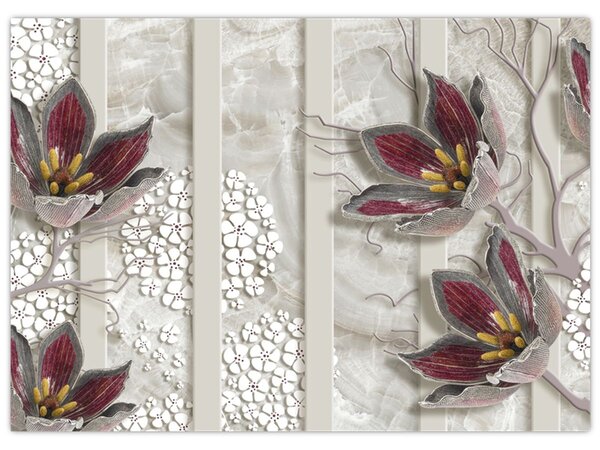 Obraz - Kwiaty dekoracyjne (70x50 cm)