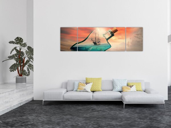 Obraz - Życie w butelce (170x50 cm)