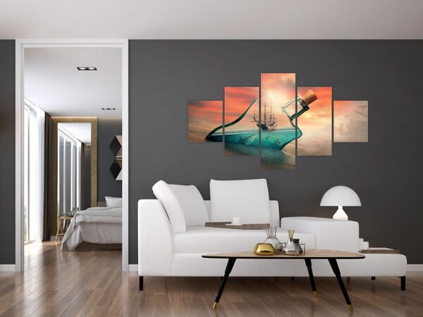 Obraz - Życie w butelce (125x70 cm)