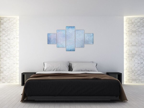 Obraz - Mandale w niebieskim (125x70 cm)
