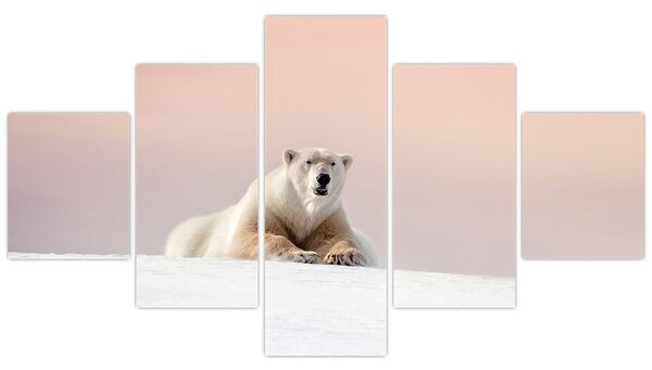 Obraz - Niedźwiedź polarny (125x70 cm)