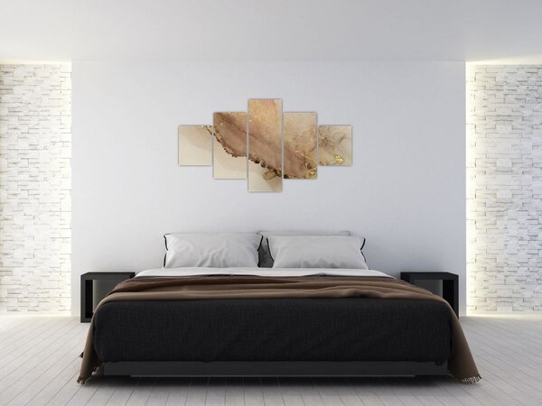 Obraz - Złoty brokat (125x70 cm)