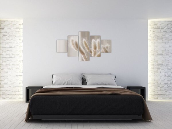 Obraz - Zajęcze ogonki (125x70 cm)