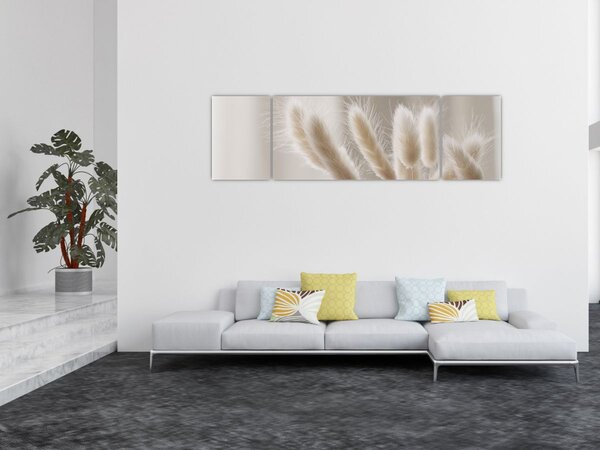 Obraz - Zajęcze ogonki (170x50 cm)