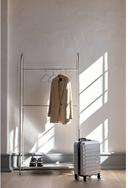 Metalowy stojak na ubrania w kolorze matowego srebra 92x186x39 cm Arch – Mette Ditmer Denmark