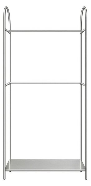 Metalowy stojak na ubrania w kolorze matowego srebra 92x186x39 cm Arch – Mette Ditmer Denmark
