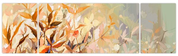 Obraz - Malowane rośliny (170x50 cm)