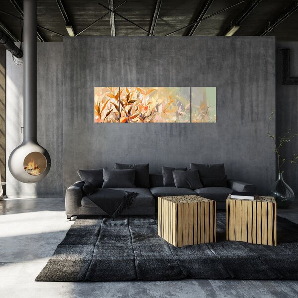 Obraz - Malowane rośliny (170x50 cm)