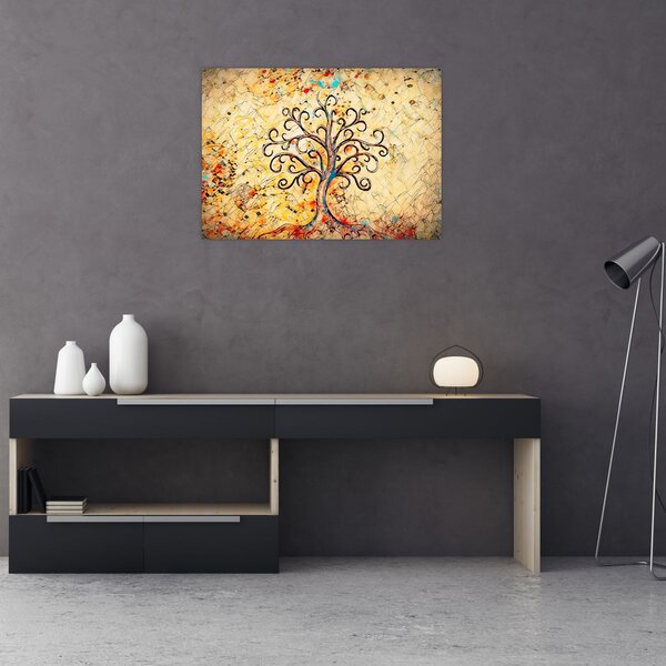 Obraz - Mozaika drzewo życia (70x50 cm)