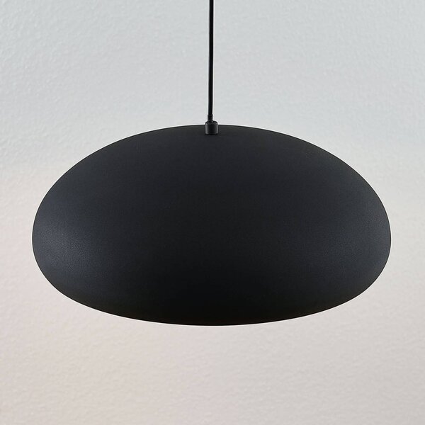 Lampa wisząca Gerwina Lindby, możliwość ściemniania, czarny, salon / jadalnia, metal, nowoczesny