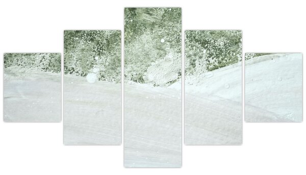 Obraz - Abstrakcja pędzle (125x70 cm)
