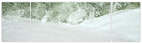 Obraz - Abstrakcja pędzle (170x50 cm)