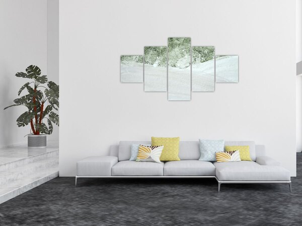 Obraz - Abstrakcja pędzle (125x70 cm)